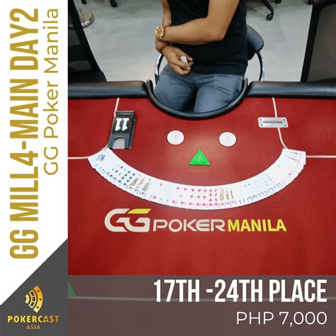 GG Poker Manila – GG Millions – Leg 4 .
